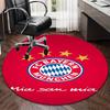 1PC round rug Munich FC Crest Printed Round Area Rug ,Rug For Home Office, Round Chair Rug, Decorative Carpet Fan gifts Christmas gift
