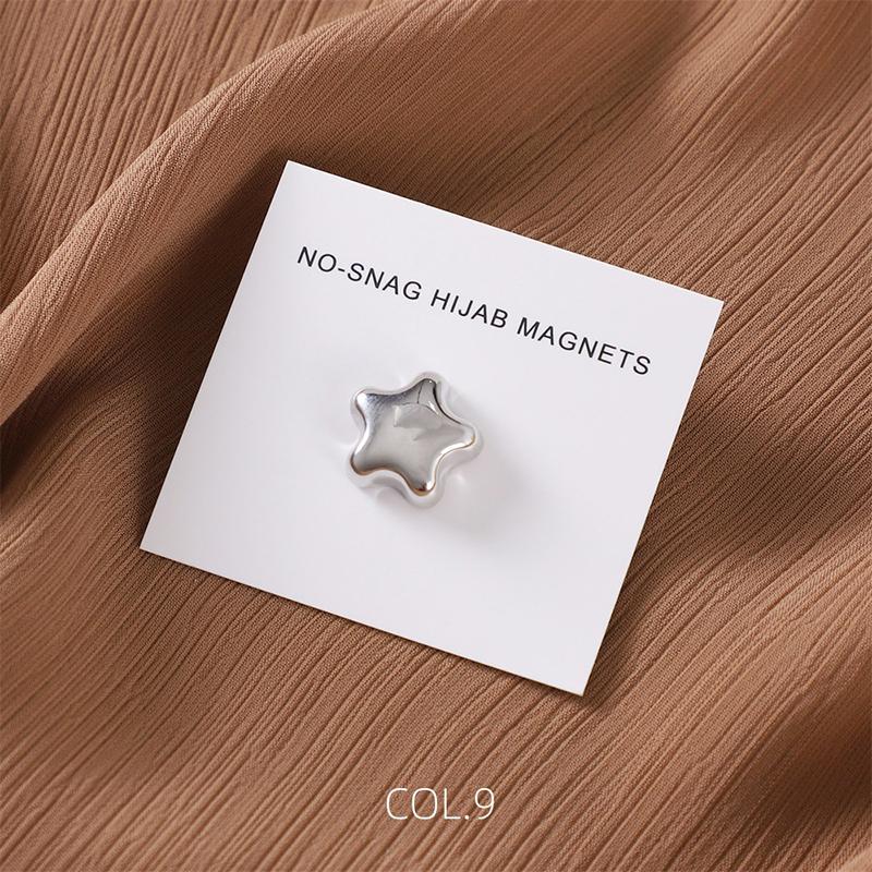 

Matte Magnet Hijab Pins Magnetic Brooch for Headscarf Women Shawl Strong Magnetic Button Muslim Turban Headscarf Accessories One Size