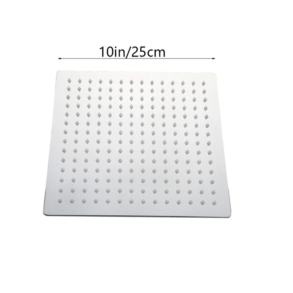 Ultra-Thin Chrome Finish Wall Mounted Top Sprayer Showerhead Rainfall Bathroom Accessories