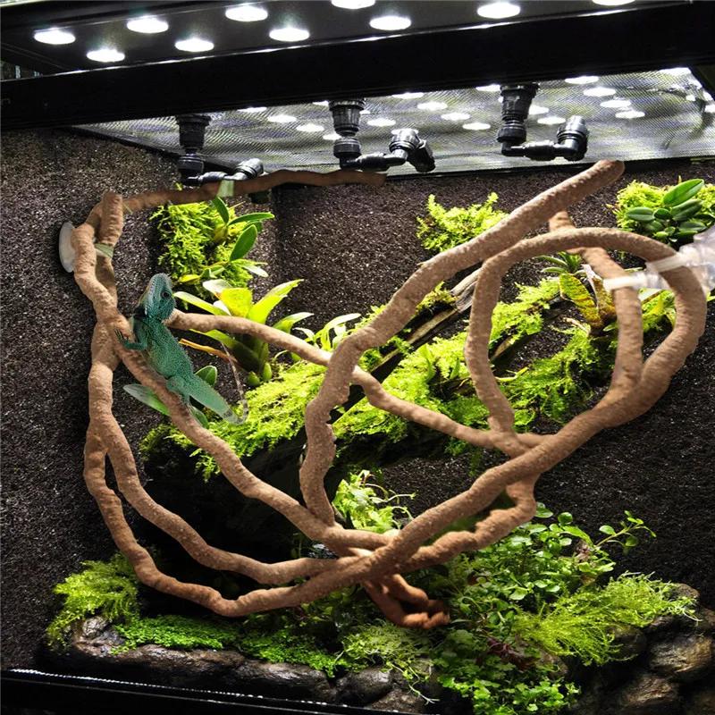 Large Flexible Reptile Vines Habitat Decor Bendable Jungle Climber Reptile Pet Supplies Reptiles Terrarium Decoration 1.5/2.5/3m