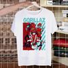 Gorillaz Rock Modern Music Graffiti T Shirt Men Retro Washed Tops Tees Harajuku Tshirt Streetwear Hip Hop Male T-shirts