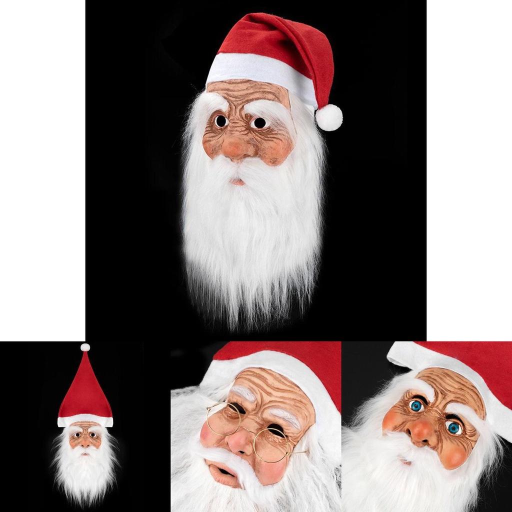Specially Designed Santa Claus Masque For Cosplay Stage Performances And Holiday Parties