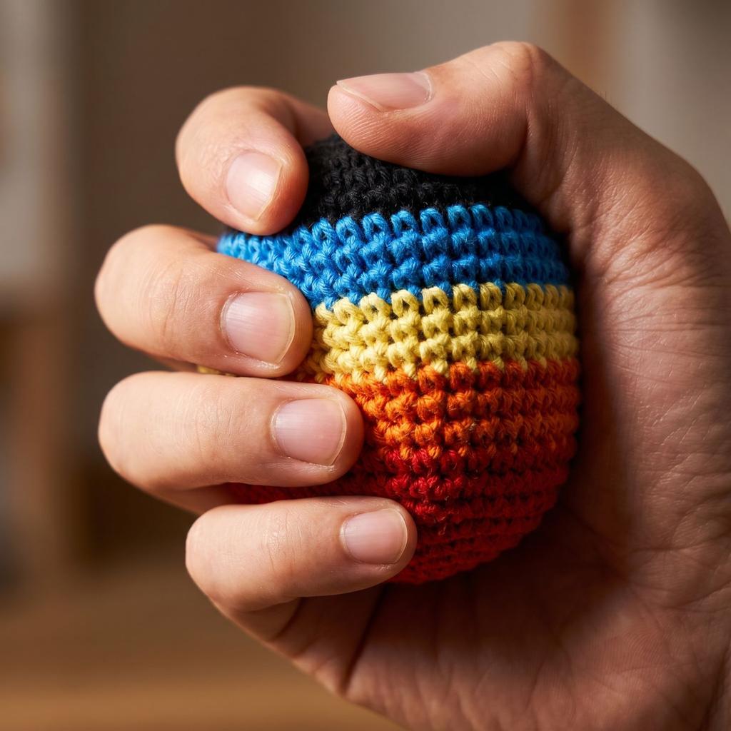 Lot de 6 Footbags Tissés à la Main au Crochet pour Jeux de Jonglage, de Coordination et Activités Extérieures