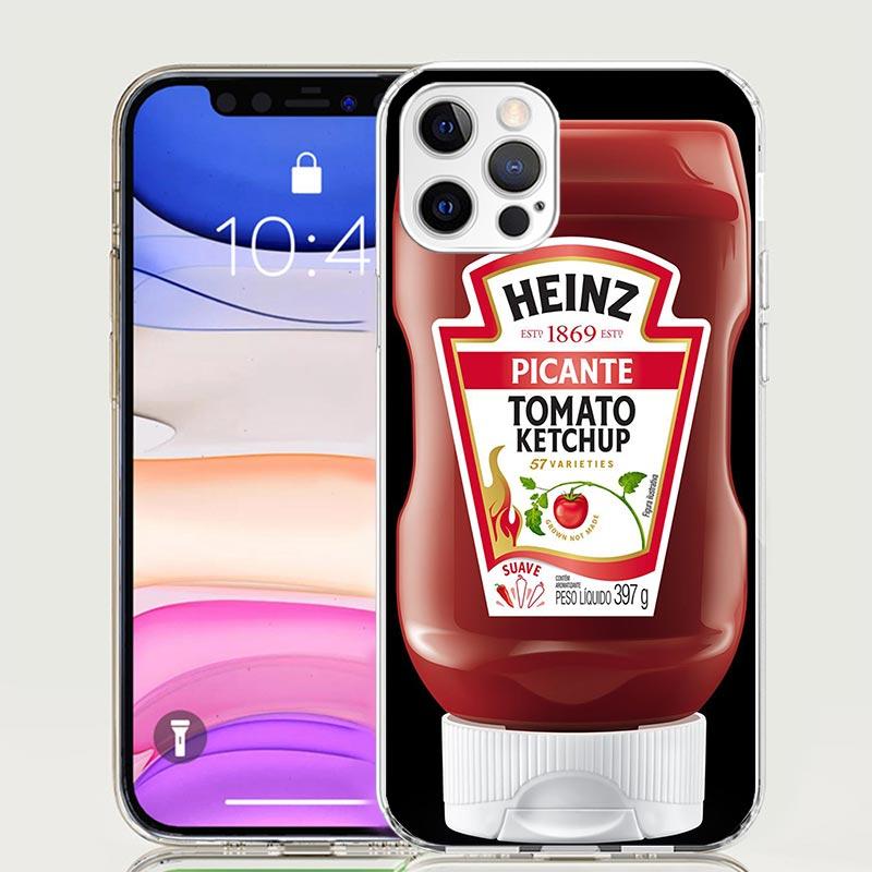 Lamb Heinz Tomato Ketchup Phone Case For iPhone 18 17 Air 16 15 Plus 11 14 Pro Max 13 Mini 12 7 8 + SE Pattern Art Customized Cover