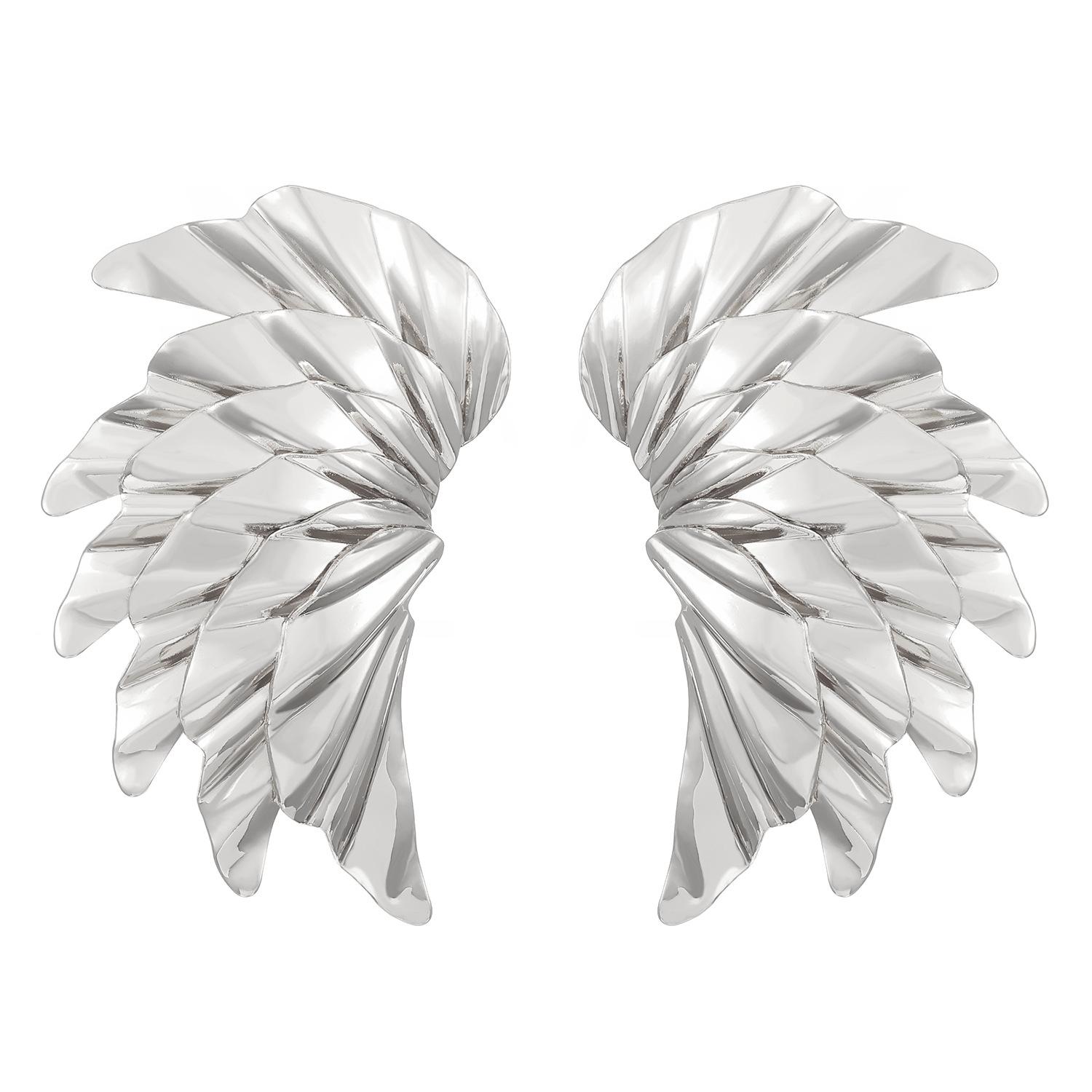 

Женские современные трендовые серьги-гвоздики с преувеличенной индивидуальностью, высококачественный металл, мятая текстура, неправильная геометрия, модный циркон