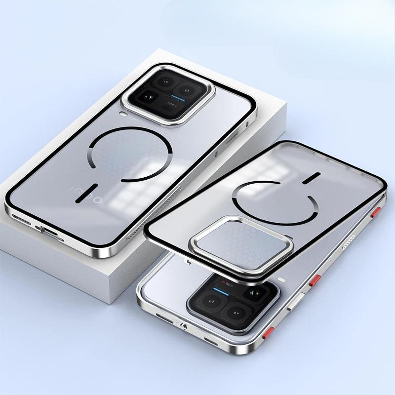 For IQOO 15 Ultra Aluminium Alloy Metal Lens Protection Casee For Iqoo15Ultra Wireless Charging Acrylic Hard Shockproof Cover