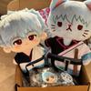 Gintama Kagura Orange Twin Bun Plush Cozy Toy Cute Doll Red Traditional Outfit Purple Tassel Decor Compact Mini Size For Teen