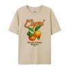 Retro Capri Orange T-Shirts für Damen Niedliche Obstgrafik-T-Shirts Kurzarm Locker Italien Urlaubs-T-Shirt Vintage Ästhetische Oberteile