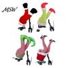 Green Hair Elf Decor Christmas Shaking Leg Decoration, Electric Santa Claus for Xmas Tree, cHalf Body Ormament Party Funny