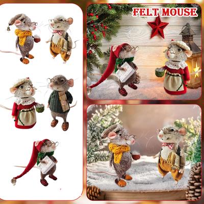 Sevimli İğne Fare Peluş Oyuncak, Noel, Peluş Hayvanlar, Noel Ürünleri
