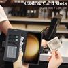 Samsung S25 Wireless Magnetic Leather Case with Card Slots for S24/S23 - High-End Protective Wallet