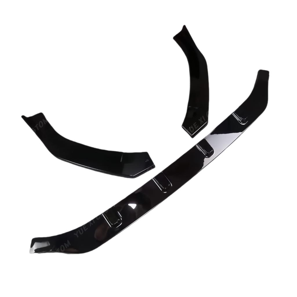 MAXTON Style Glossy Black Car Front Bumper Splitter Lip For Volkswagen Golf 7.5 GTI 2017-2020 Front Bumper Lip Diffuser BodyKits