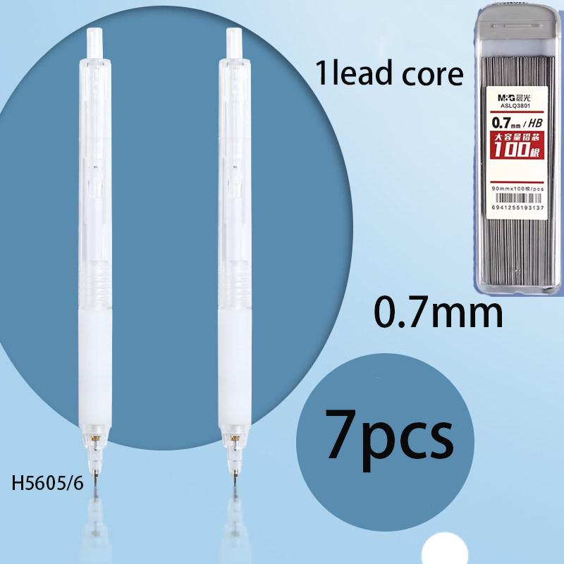 M&G Stationery, Minimalist Mechanical Pencil 0.5mm/0.7mm Replaceable Lead, Suitable for Finance, Office, Students, Writing, Draw