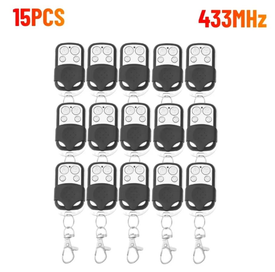 1-50PCS Universal Garage Door Control Wireless RF Remote Control 433MHz Electric Gate Remote Control Key Fob Controller