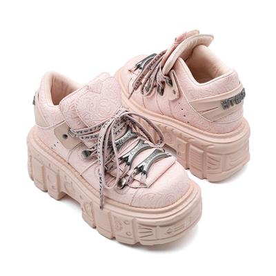 Summer Platform Boots Punk Shoes with Metal Decor Thick Sole Women High Top Boots Street Fashion