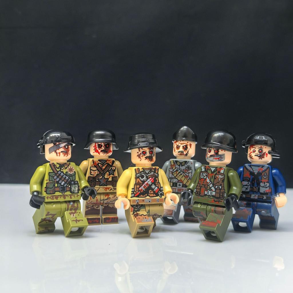 Building Blocks, Humanoid Dolls, Toys, Digital Action Figures Assembled Toys Crawler Children's Educational Toys