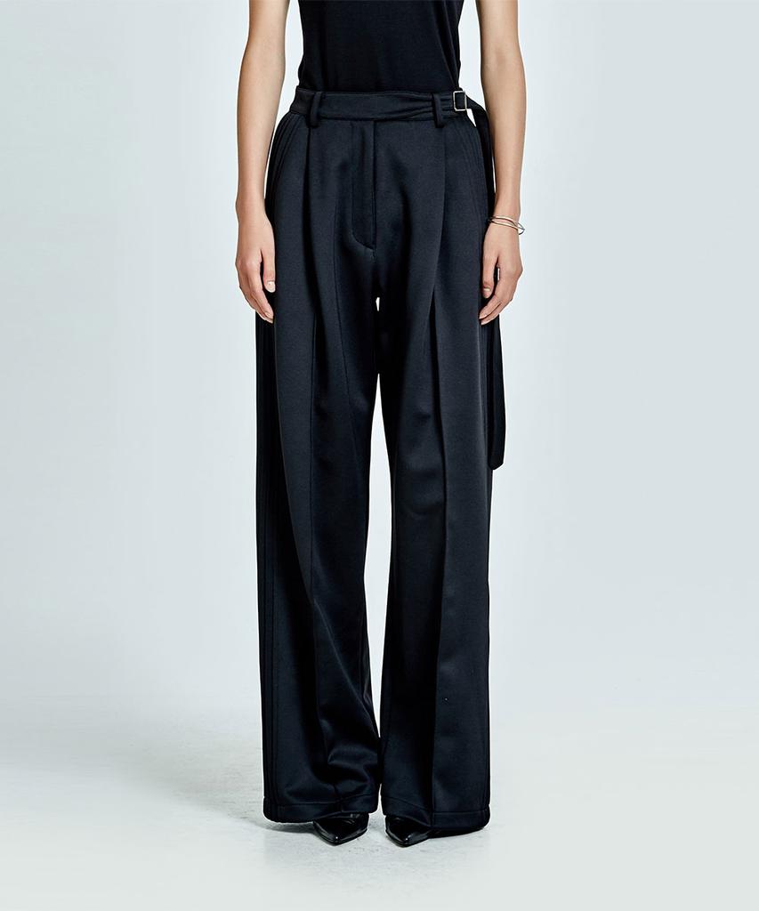 51Peosenteupoumeon Boyfriend Louver Calm Pants - Black (Woman)