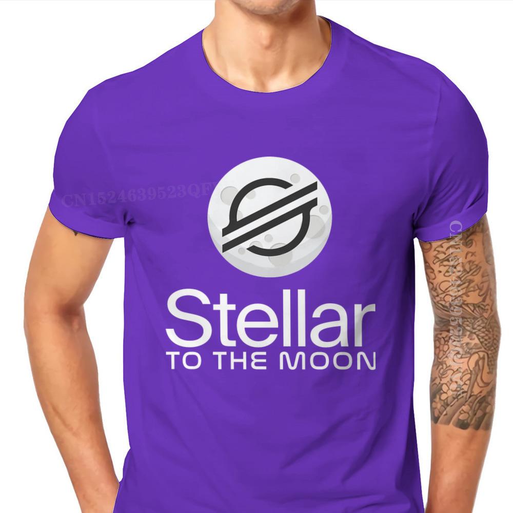 Classic Hip Hop Tshirts Stellar Crypto XLM Coin Cryptocurrency Tops Comfortable Unisex T Shirts Unisex Tshirt Clothing Gift Clothes