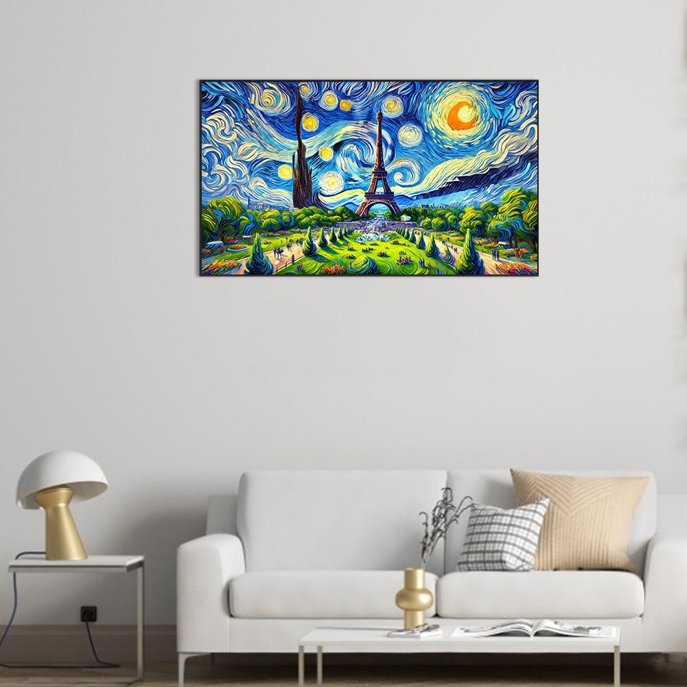 5D DIY Vollrundbohrer Diamantmalerei Eiffelturm Set Heimdeko Kunst Handwerk