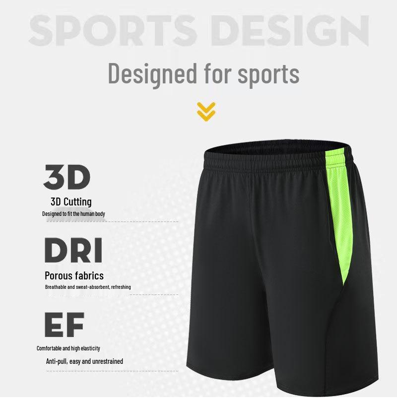 Men's Breathable Sports Shorts - Summer Training, Running, Tennis, Fitness, Comfortable Five-Point Pants