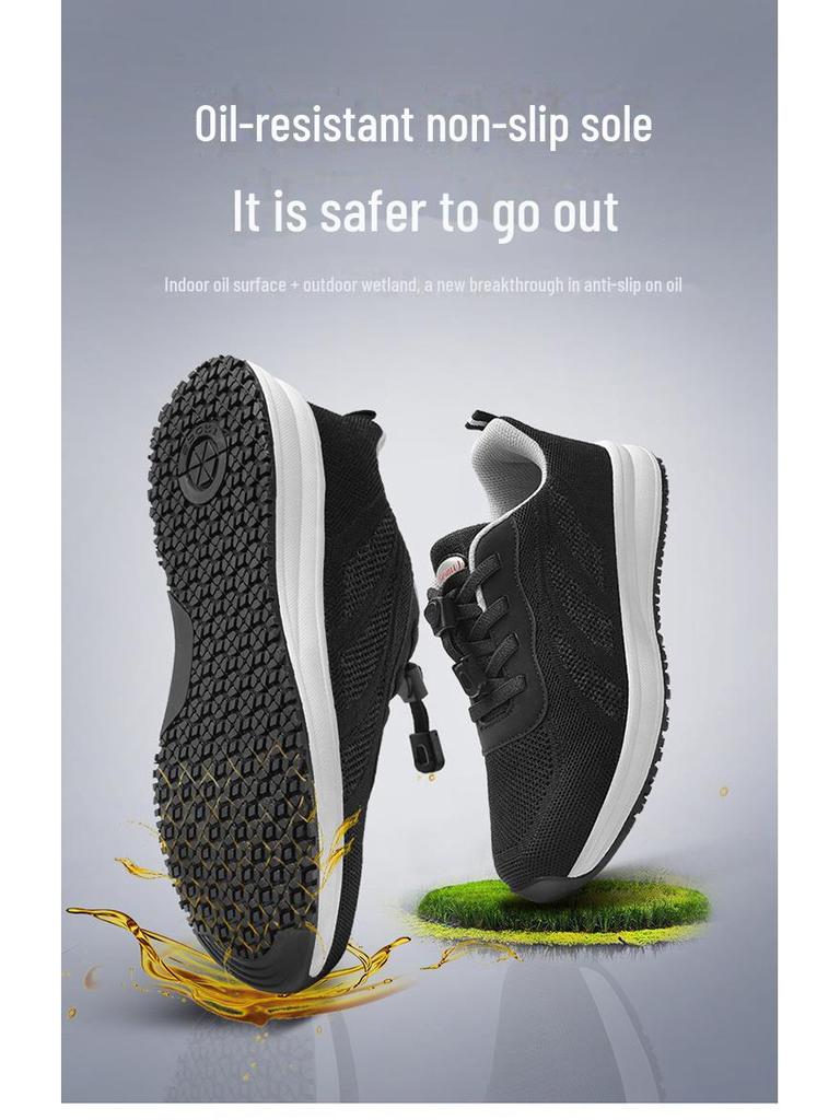 Women's Oil-Free Non-Slip Walking Shoes with Magnetic Vibration and Terahertz Energy for Pulse Massage