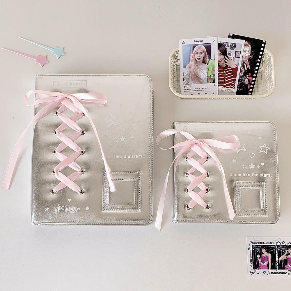 Balletcore Loose Leaf Photo Album Cover Bow Photocard Cover Soft A5/A7 Binder Notebook Cover  Study