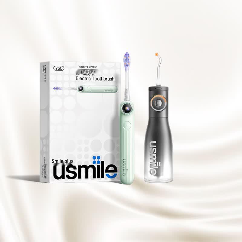 usmile Y50 Electric Toothbrush & C50 Water Flosser Dental Care Set CN plug (adapter included)