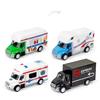 4pcs Pullback City Car Model Set Alloy Cars Toy Play Set City Series Opened Doors Truck Model Toy