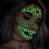 Mary Funny Halloween Horror Mouth Luminous Tattoo Sticker, Face Sticker, Three-dimensional Spider Scar Waterproof