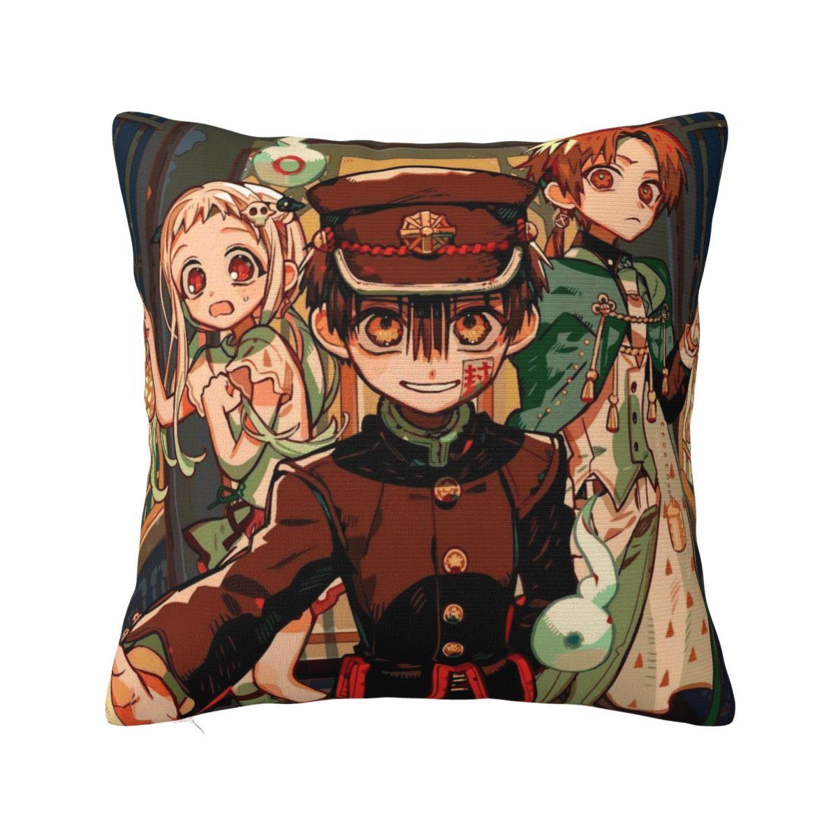 Hanakos Kuns Japanese Pillow Case Cushion Cover Polyester Printed Pillow Cover Cute Pillowcases For Wedding Party Home Decor 30cmx30cm