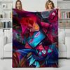 Animation H-HazbinHotel Throw Flannel Blanket Perfect for Sofa Office Bed Travel Sleep Read Relax Camping four season use