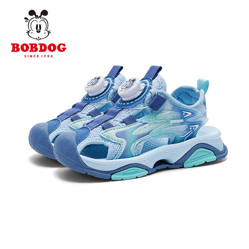 

Babu Bean Girls Baotou Sandals 2025 Summer New Girls Medium and Older Children Soft Sole Rotating Buckle Children s Beach Shoes 38