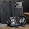 CaseMe Luxury Retro Magnetic Flip PU Leather Phone Case for iPhone 17 Air/17 Pro Max/17E Wallet Card Holder Cover Phone Coque