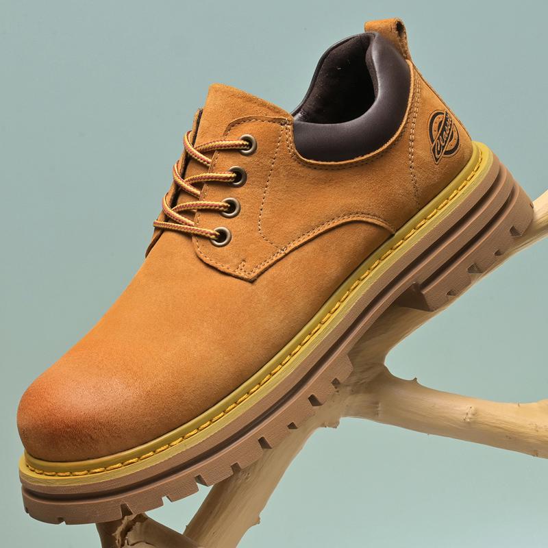 Fashion Tooling Walking Shoes Male Travel Skateboard Retro Luxury Mens Casual Shoes Suede Flats Leather Men Sneakers Lace Up Comfy Shoes