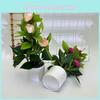 Flower Artificial Rose Flowerpot Green Plant For Wedding Party Decoration Prop