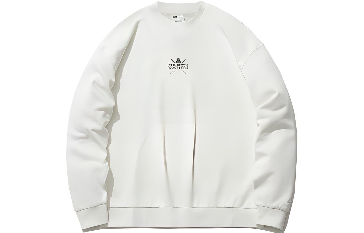 Li Ning Sweatshirts Men s Ivory Crew Neck Moderate Regular AWDR285-1 S