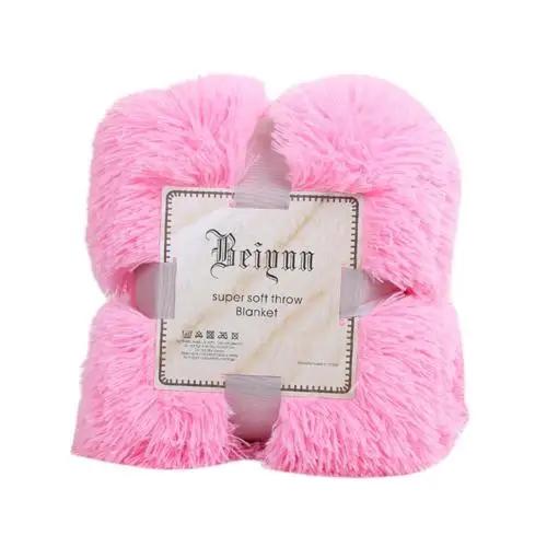80x120cm Soft Fluffy Shaggy Warm Bed Sofa Bedspread Bedding Sheet Throw Blanket Travel Patchwork Bedspread