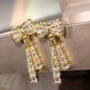 925 Sterling Silver Temperament Elegant Butterfly Earrings Ladies Jewelry Zircon Long Earrings Party Birthday All-match Jewelry