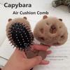 Head Massage Capybara Air Cushion Comb Plush Doll Girl Hair Combs Cartoon Massage Comb  Student