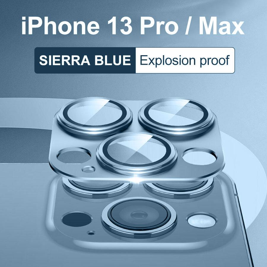 

Защитная крышка для объектива камеры для iPhone 13 Pro Max 13 Mini, защитное кольцо для орлиного глаза из алюминиевого сплава 13 Pro/13 Pro Max синий