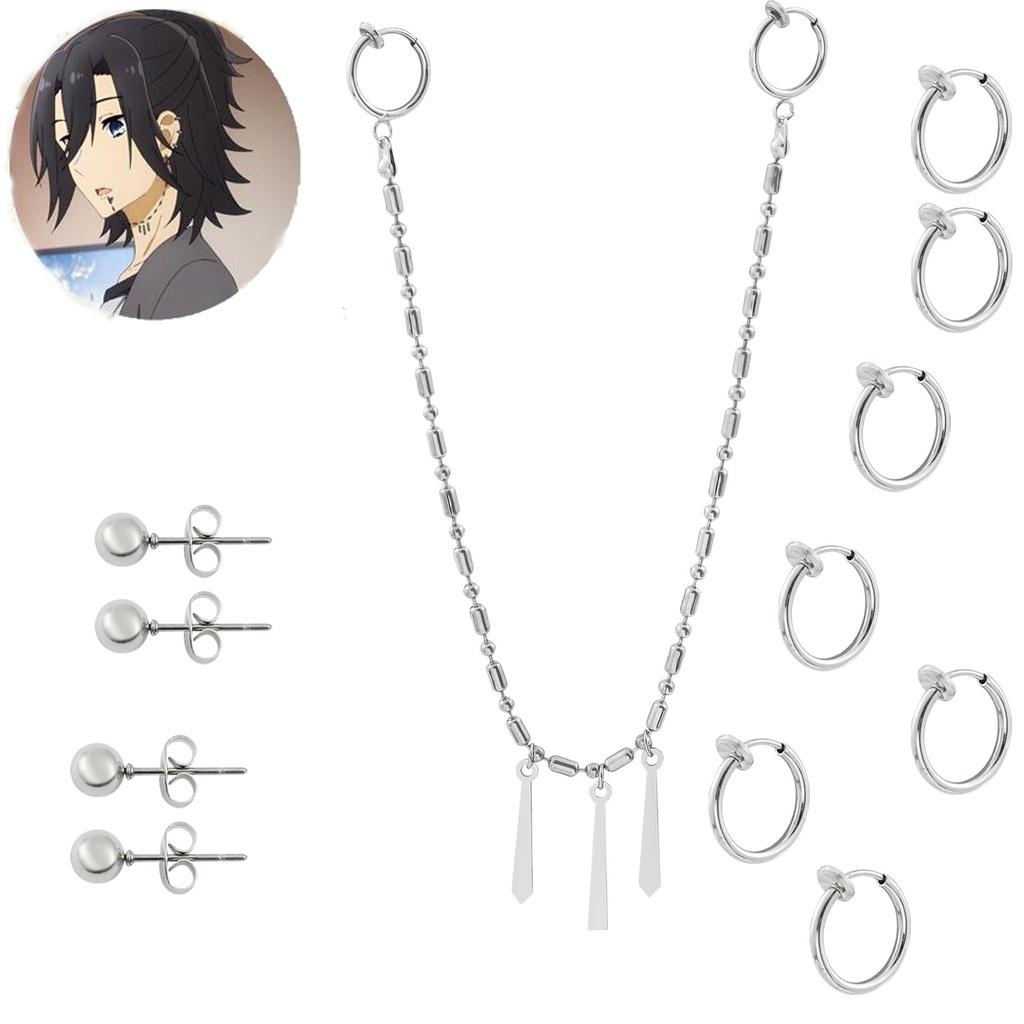 Horimiya Miyamura Anime Izumi Earrings Cosplay Prop Fashion Gifts Jewelry