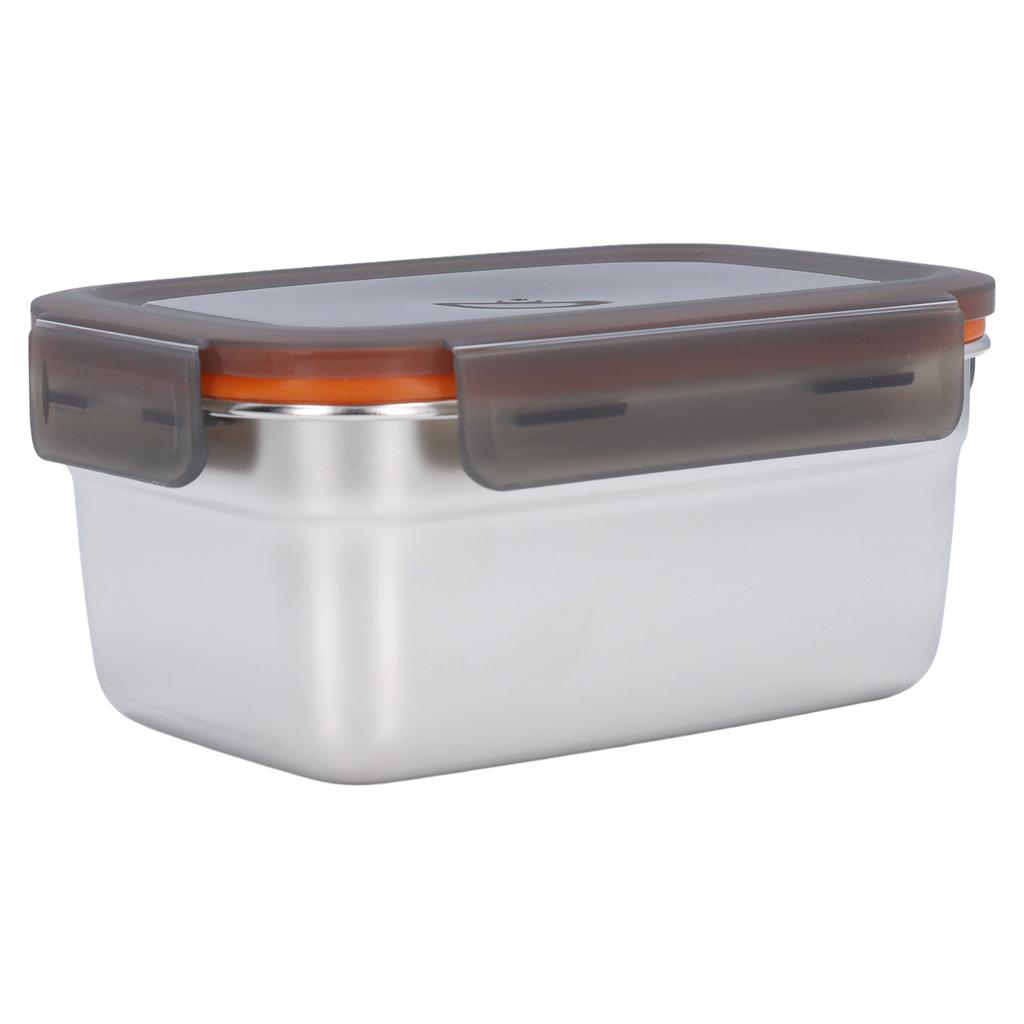 Stainless Steel Food Storage Container Multipurpose Safe Eco Friendly Leakproof Rectangular Food Storage Box for Home Travel