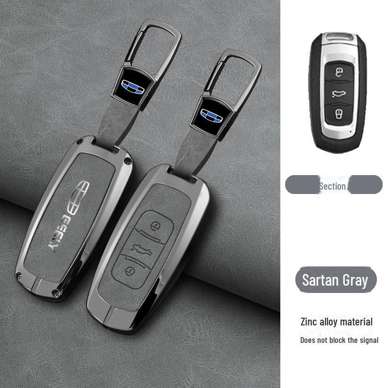 Fits: Geely Emgrand Key Cover - Xingrui, Xingyue L, Binrui Cool, Boyue, Binyue GS, GL Full Package, Metal Buckle
