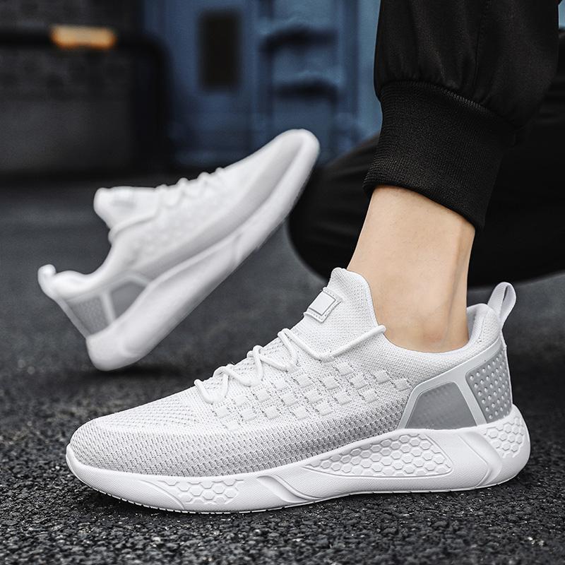Explosive Sports Shoes Men's Soft Sole Ultra-light Running Shoes Men's and Women's Couple Travel Shoes Student Board Shoes