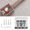 3 String Guitar Metal Tailpiece Bridge Parts Musical Instrument Accessory