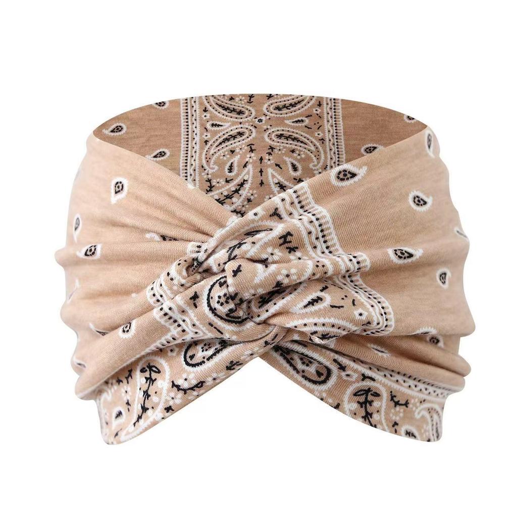 European & American Bohemian Print Sports Headband Hair Accessory