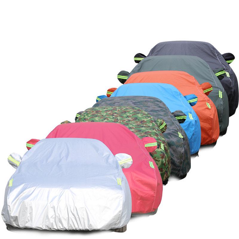 Thickened Oxford Fleece-Lined Car Cover: Sunshade & Rainproof Protection