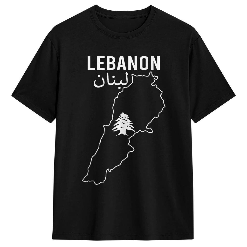 Lebanon Resist Fist Lebanese Flag Cotton T Shirt For Unisex Summer Funny Tshirts Novelty Tee Shirt Plus Size Wholesale Clothes