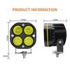 D1-1 3 Inch Square LED Work Light 40W Car Driving Fog Lamp for Off Road Vehicle Front Bumper Light