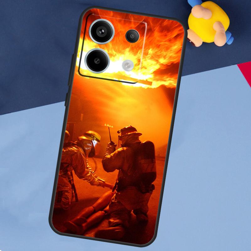 Firefighter Heroes Phone Case For Xiaomi Redmi Note 13 11 9 10 12 Pro Plus 9S 10S 11S 12S 9C 10C 12C 13C Cover
